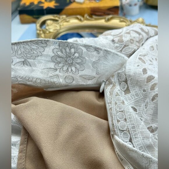 🆕 BRONX & BANCO 🧿 NWOT Sicilia White Lace Tiered Ruffle Dress, Sz XS US 2 - Picture 15 of 16